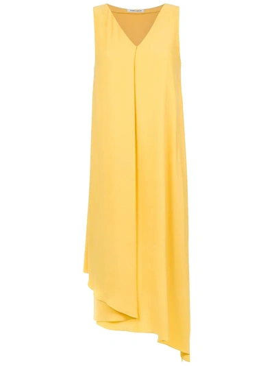 Gloria Coelho Asymmetrical Silk Dress - Yellow