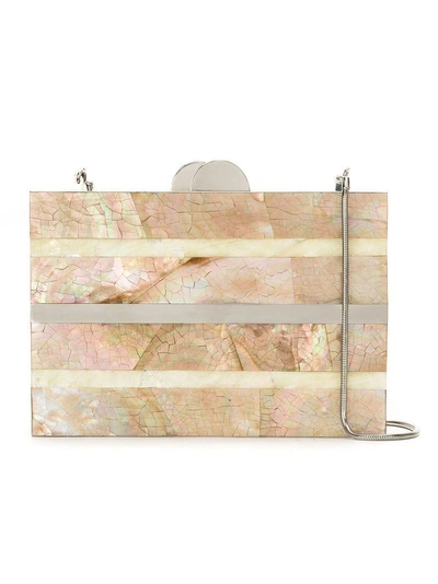 Isla Mother Of Pearl Clutch - Neutrals