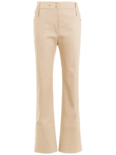 Gloria Coelho Tailored Cropped Trousers In Neutrals