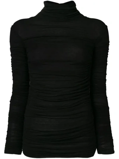 Pinko Damiano Lupetto Knit Top In Black