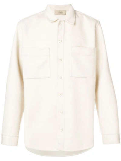 Maison Flaneur Patch Pockets Shirt - Neutrals