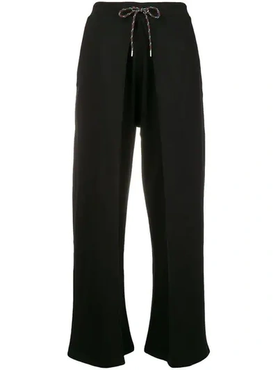 Aalto Tie Front Pleated Joggers In Black