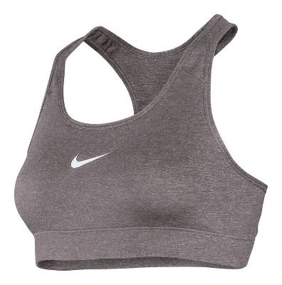 Nike Women's Pro Combat Medium Impact Compression Sports Bra In Grey ...