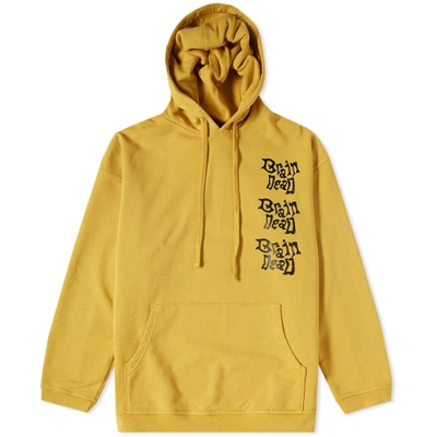 Brain Dead Missile Command Hoody In Yellow