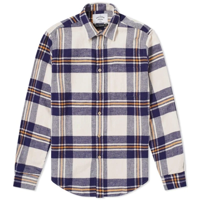 Portuguese Flannel Woodstock Check Shirt In Neutrals