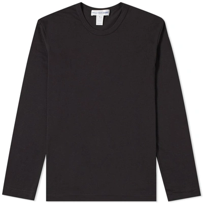 Comme Des Garçons Shirt Comme Des Garcons Shirt Long Sleeve Classic Logo Tee In Black