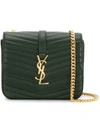 Saint Laurent Sulpice Small In Quilted Lambskin In Green