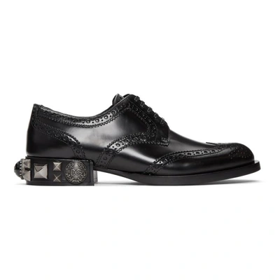 Dolce & Gabbana Dolce And Gabbana Black Studs And Pearls Brogues In 80999 Black