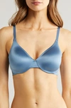 Wacoal Inner Sheen Underwire Bra In Coronet Blue