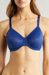 Wacoal Visual Effects Underwire Minimizer Bra In Bellweather Blue