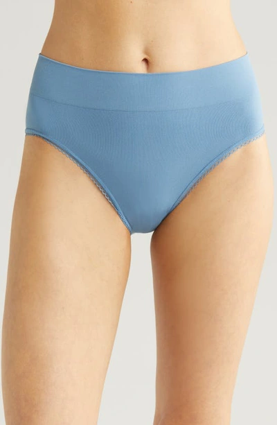 Wacoal Feeling Flexible High Cut Briefs In Coronet Blue