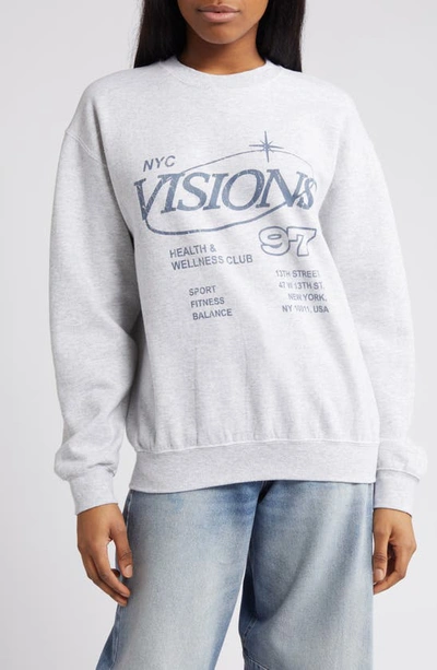 Bdg Urban Outfitters Origins Fleece Graphic Sweatshirt In Grey Marl