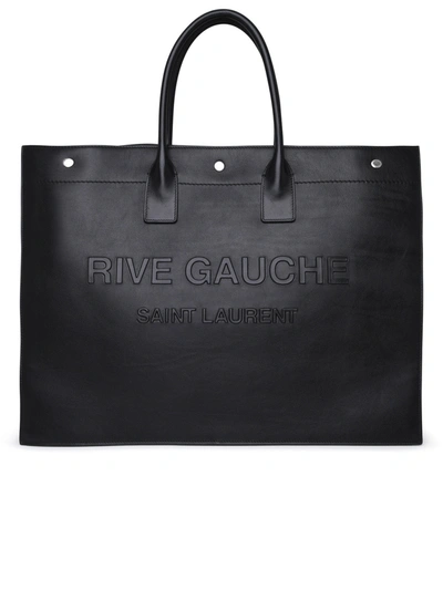 Saint Laurent Black Leather Gauche Bank Bag