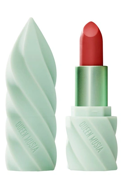 Queen Musia Matte Creme Lipstick, 0.14 oz In Red