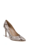 Sam Edelman Hazel Pointed Toe Pump In Sandshell Snake