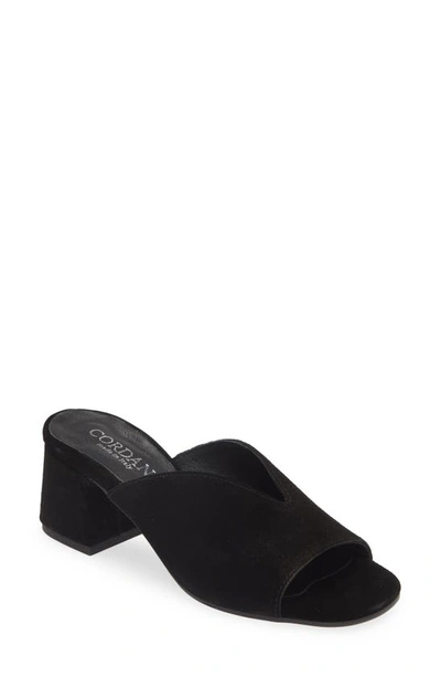 Cordani Pollie Slide Sandal In Crosta Nero