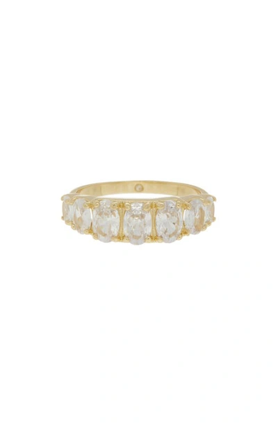 Covet Gradient Oval Cz Ring In Gold