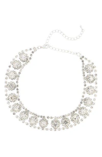 Tasha Crystal Choker Necklace In White