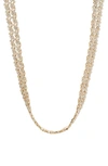Tasha Crystal Cluster Choker Necklace In Gold