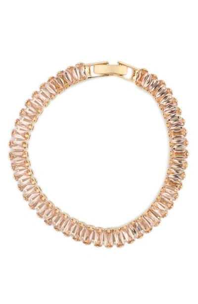 Tasha Crystal Tennis Bracelet In Gold
