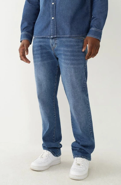 True Religion Brand Jeans Ricky Straight Leg Jeans In Dark Roper