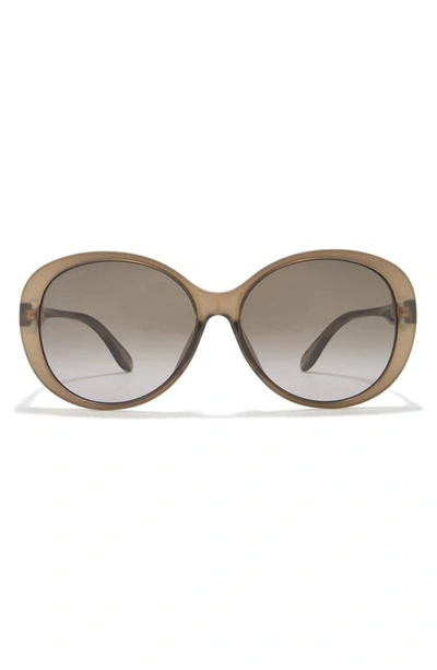 Gucci 59mm Round Sunglasses In Brown Brown Brown