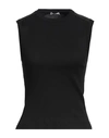 Brunello Cucinelli Woman Top Black Size Xxl Cotton, Brass