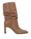 Sergio Rossi Woman Ankle Boots Brown Size 5 Leather