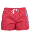 Dsquared2 Man Swim Trunks Red Size 38 Polyamide