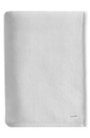 Calvin Klein Core Plush Blanket In Light Grey