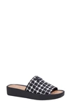 Kate Spade Spree Slide Sandal In Black/ Cream
