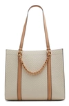 Aldo Amelix Faux Leather Tote In Bone Multi