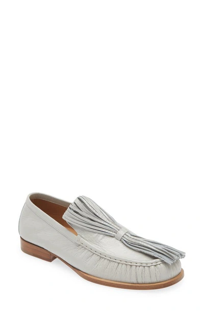 Dries Van Noten Tassel Loafer In Off White