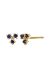 Bony Levy 18k Gold Gemstone Stud Earrings In Blue