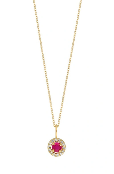 Bony Levy El Mar Ruby & Diamond Pendant Necklace In Gold