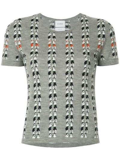 Barrie Mini Boxer Boy Cashmere Top In Grey