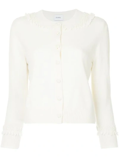 Barrie Romantic Timeless Cashmere Cardigan - White