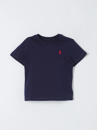 Polo Ralph Lauren Babies' T-shirt  Kids Color Navy