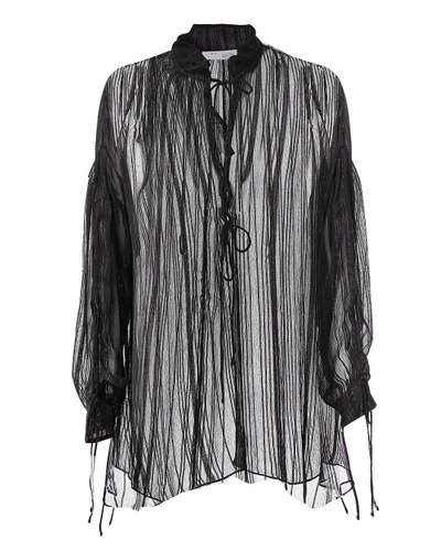 Iro Nights Metallic Thread Sheer Tunic