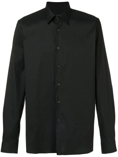 Prada Pointed Collar Shirt - Black