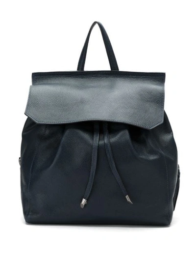 Mara Mac Leather Backpack - Blue