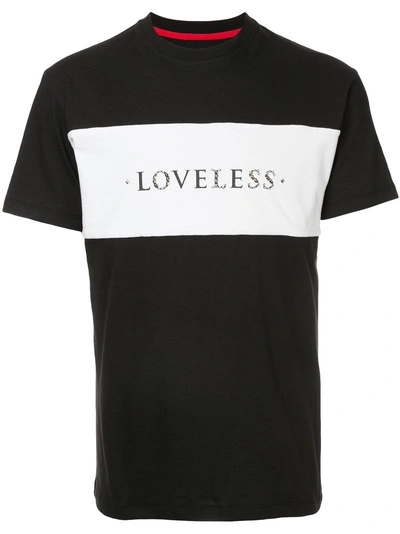 Loveless Logo Print T-shirt - Black