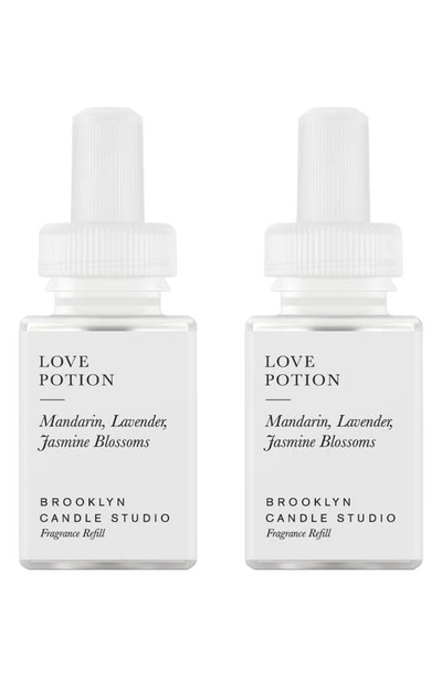 Pura X Brooklyn Candle 2-pack Diffuser Fragrance Refills In Love Potion