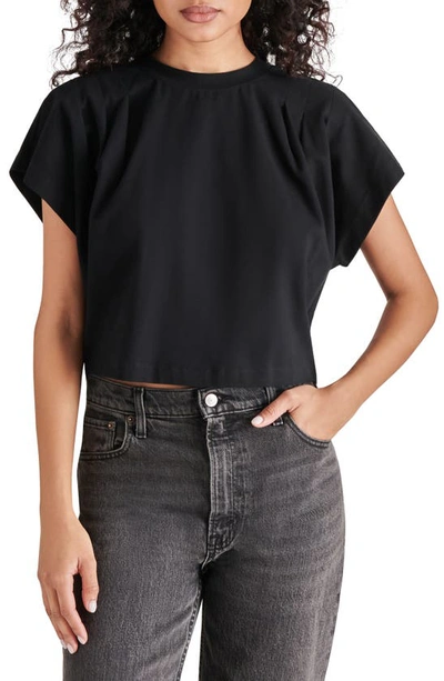 Steve Madden Noah Short Sleeve Top In Black