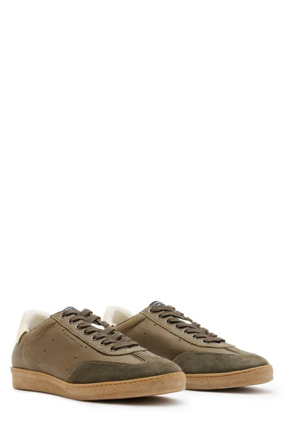 Allsaints Leo Low Top Sneaker In Khaki