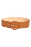 Lafayette 148 Soft Leather Belt In Copper