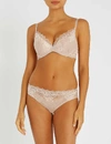 Wacoal Lace Perfection Stretch-lace Underwired Bra In Rose Mist