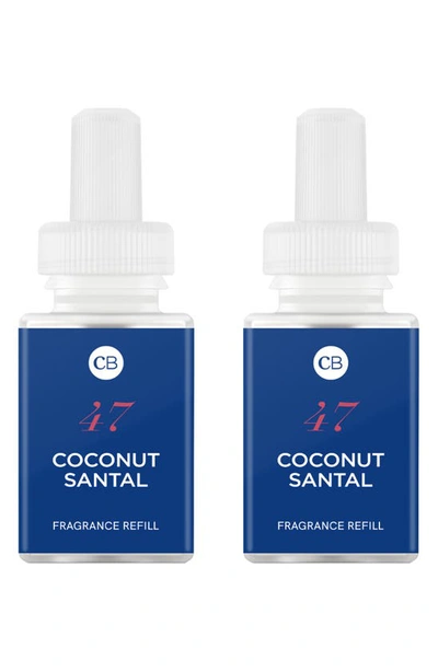 Pura X Capri Blue 2-pack Diffuser Fragrance Refills In Coconut Santal