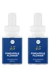 Pura X Capri Blue 2-pack Diffuser Fragrance Refills In Pineapple Flower
