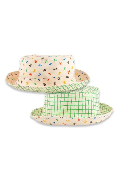 Miki Miette Babies' Reversible Cotton Bucket Hat In Multi